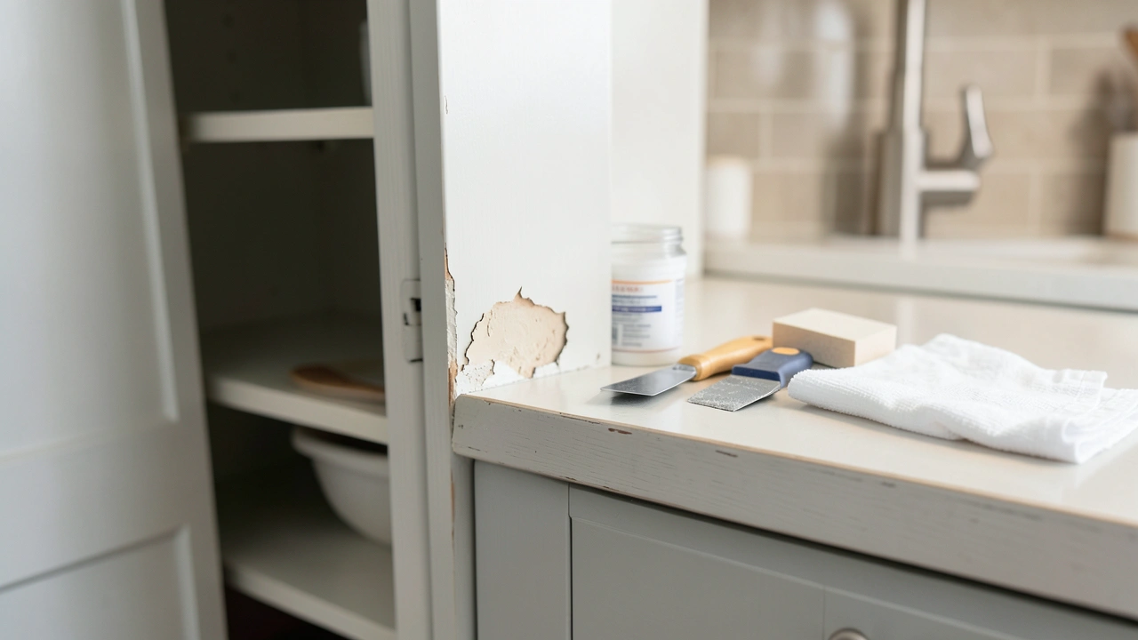 Getting Kitchen Cabinets Ready for Paint Repair