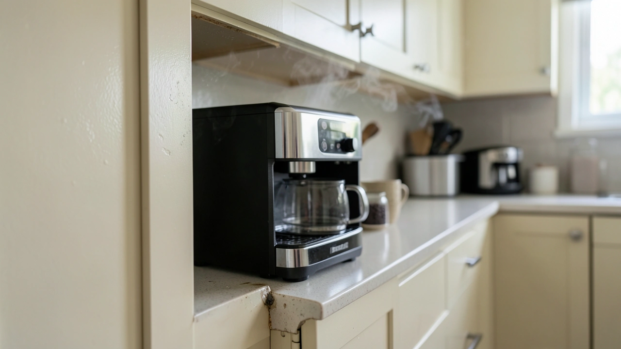 How to Prevent Steam Damage to Cabinets Above Coffee Makers