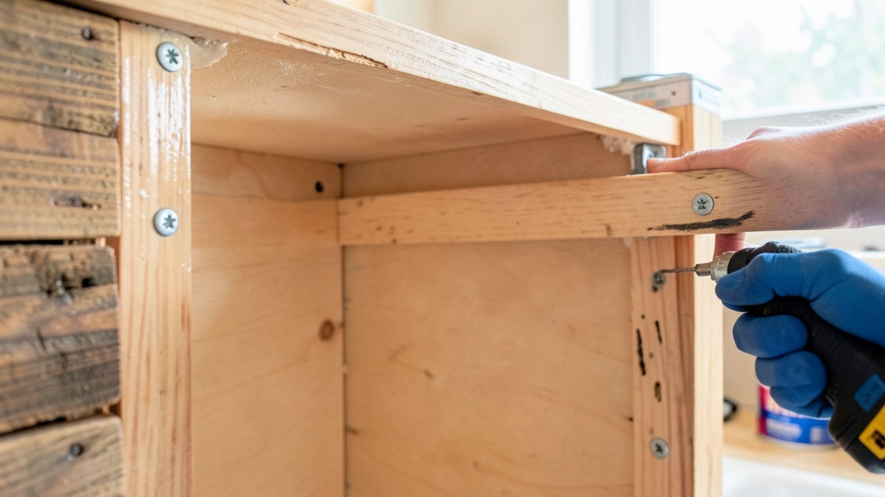 Making Pallet Kitchen Cabinets Stronger