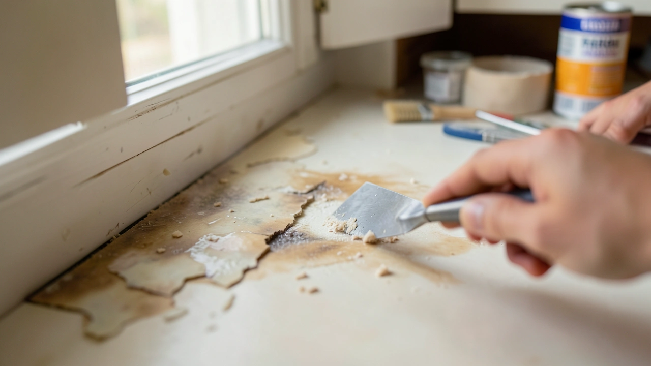 Methods for How to Repair Cabinet Bottoms Damaged by Heat and Steam