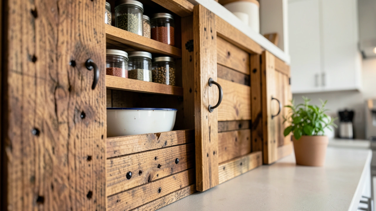 Are Pallet Wood Kitchen Cabinets Safe For Indoor Use