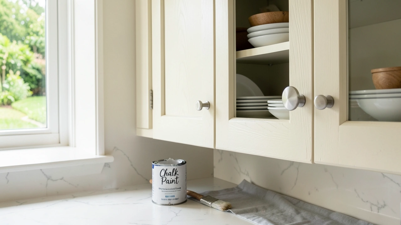 How To Repaint Old Kitchen Cabinets Without Sanding Everything
